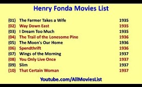 Henry Fonda Movies List